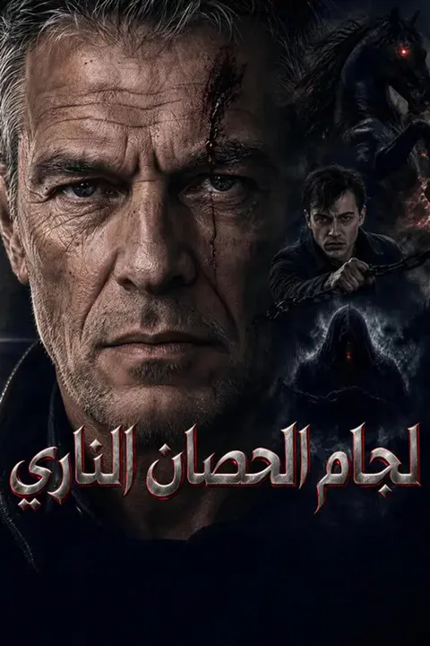 ملصق لجام الحصان الناري