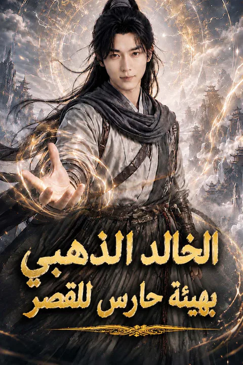 ملصق الخالد الذهبي بهيئة حارس للقصر
