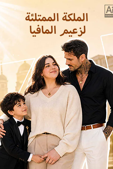 ملصق الملكة الممتلئة لزعيم المافيا