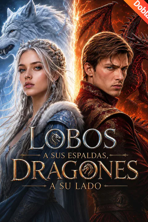 Póster de (Doblado) Lobos a sus espaldas, dragones a su lado