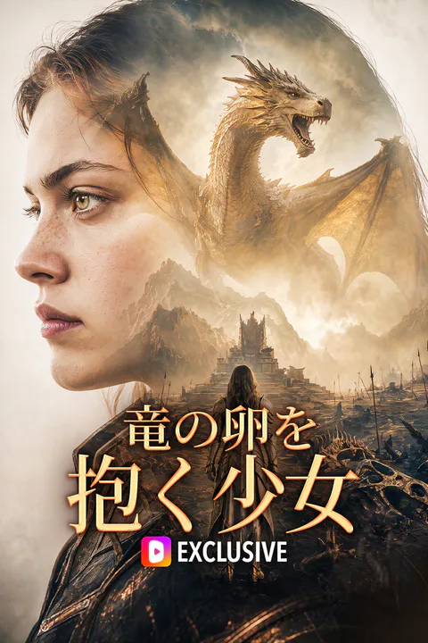 竜の卵を抱く少女のポスター