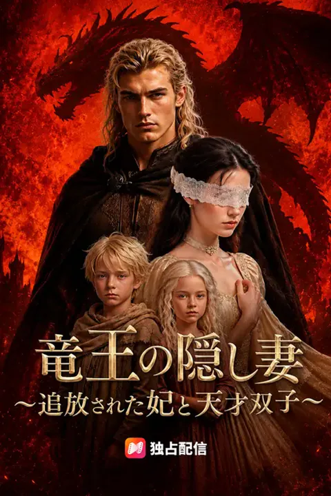 竜王の隠し妻～追放された妃と天才双子～のポスター