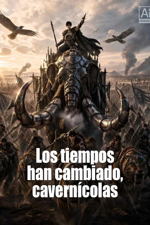 Póster de Los tiempos han cambiado, cavernícolas