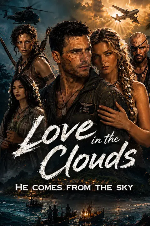 Love in the clouds: He comes from the sky poster