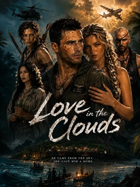 Love in the clouds:he come from the sky poster