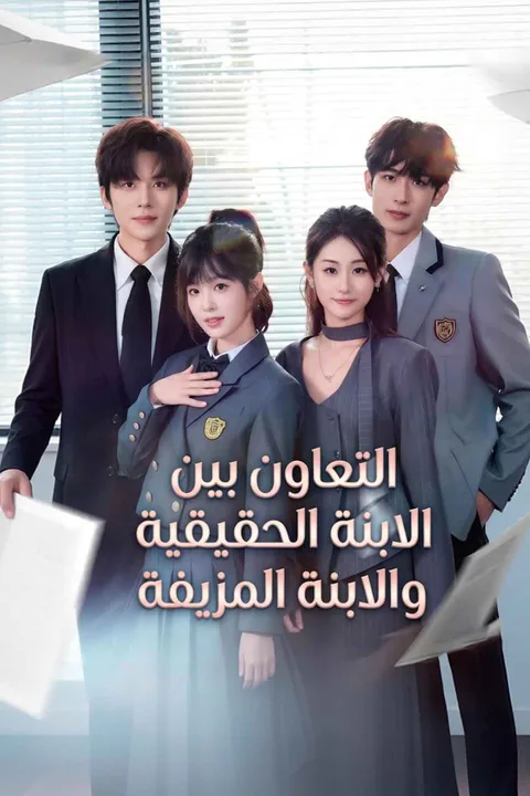 ملصق التعاون بين الابنة الحقيقية والابنة المزيفة