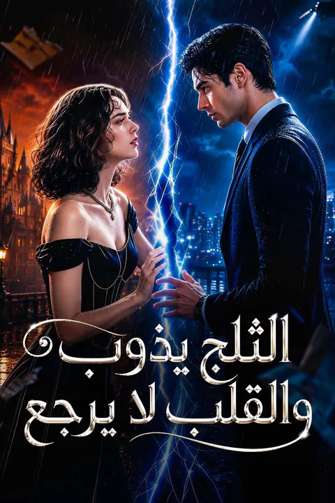 ملصق الثلج يذوب والقلب لا يرجع