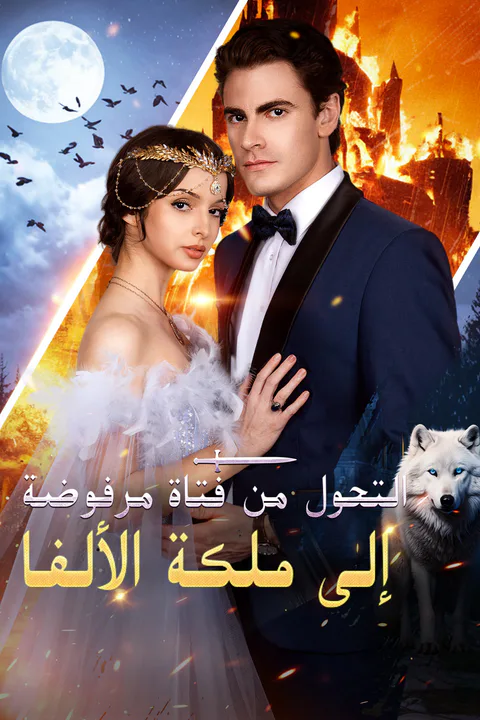 ملصق التحول من فتاة مرفوضة إلى ملكة الألفا