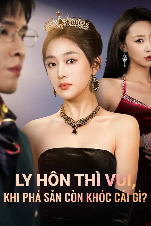 Poster Ly Hôn Thì Vui, Khi Phá Sản Còn Khóc Cái Gì?