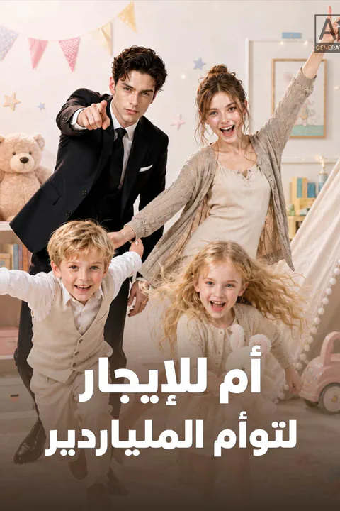 ملصق أم للإيجار لتوأم الملياردير
