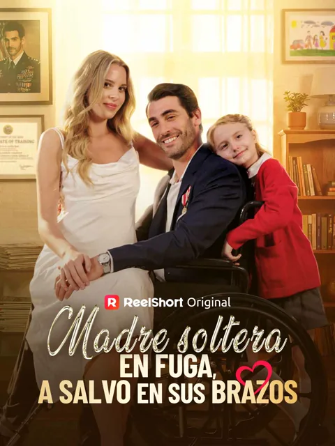 Póster de Madre soltera en fuga, a salvo en sus brazos