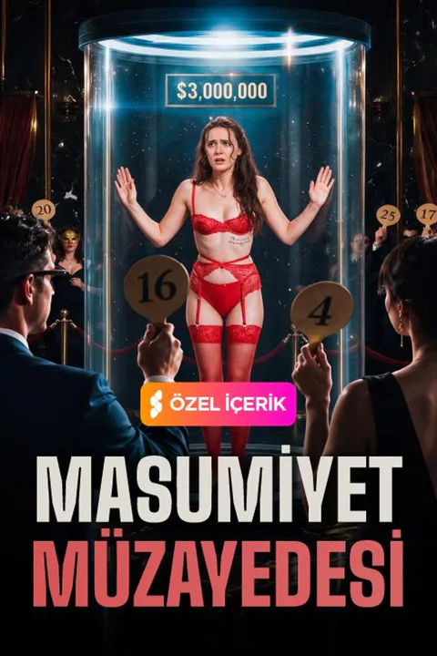 Masumiyet müzayedesi afişi