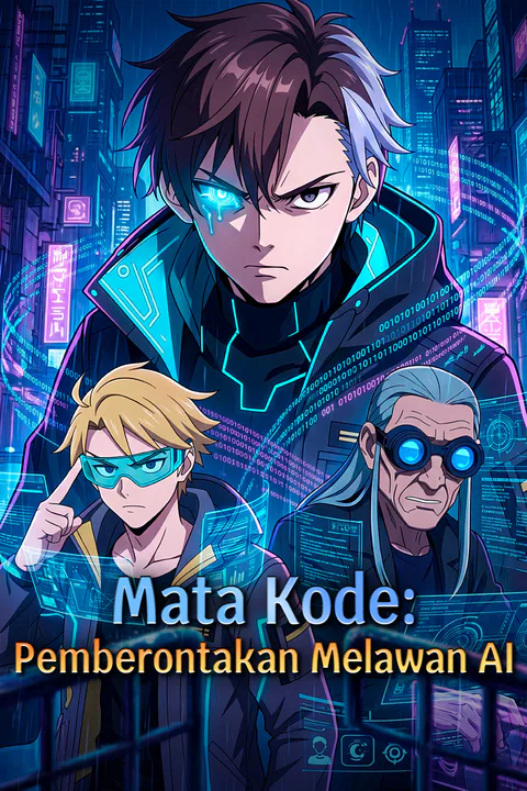 Poster Mata Kode: Pemberontakan Melawan AI