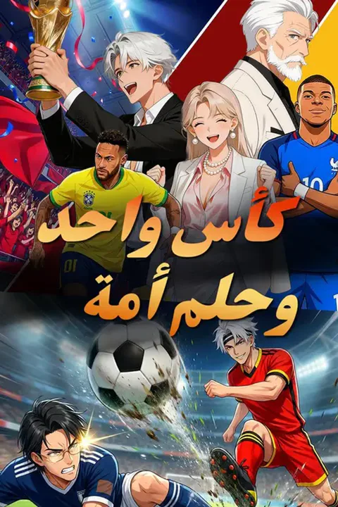 ملصق كأس واحد وحلم أمة