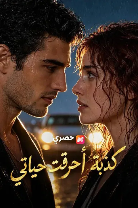 ملصق كذبة أحرقت حياتي
