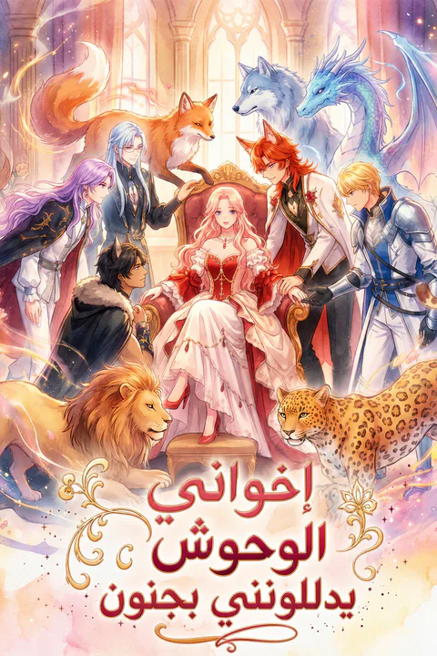 ملصق إخواني الوحوش يدللونني بجنون