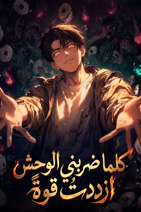 ملصق كلما ضربني الوحش، ازددتُ قوةً