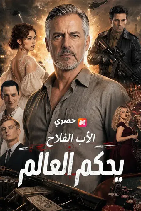 ملصق الأب الفلاح يحكم العالم