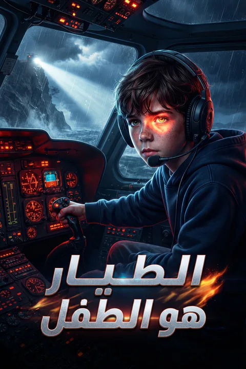 ملصق الطيار هو الطفل