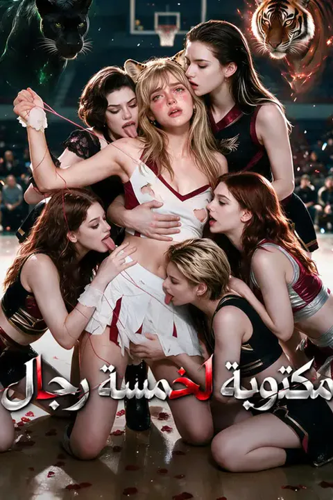 ملصق مكتوبة لخمسة رجال