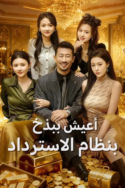 ملصق أعيش ببذخ بنظام الاسترداد
