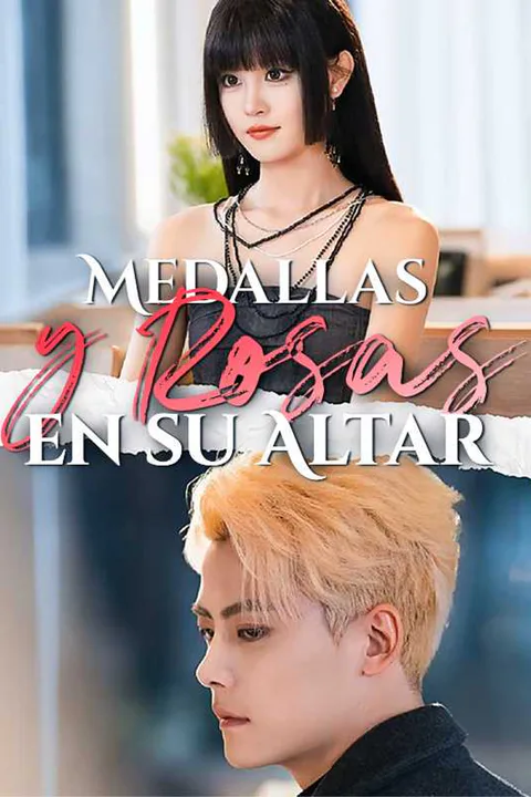 Póster de Medallas y Rosas en su Altar