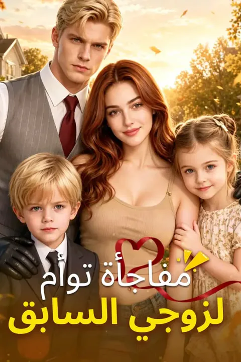ملصق مفاجأة توأم لزوجي السابق