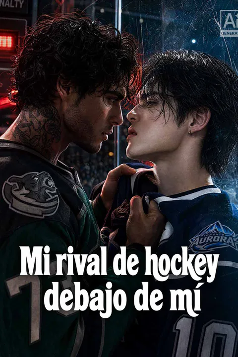 Póster de Mi rival de hockey debajo de mí