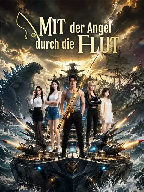 Poster von Mit der Angel durch die Flut