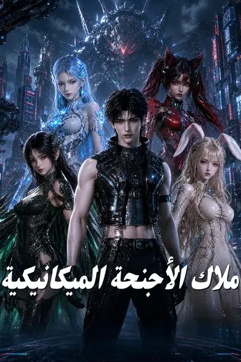 ملصق ملاك الأجنحة الميكانيكية