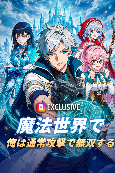 魔法世界で、俺は通常攻撃で無双するのポスター