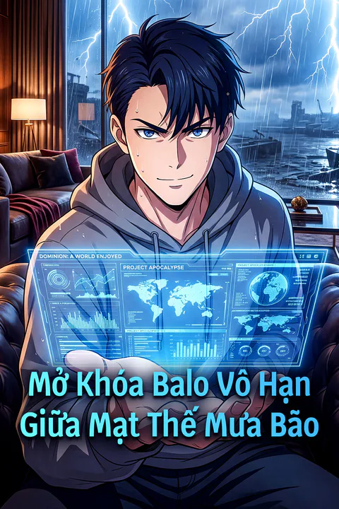 Poster Mở Khóa Balo Vô Hạn Giữa Mạt Thế Mưa Bão