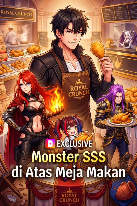Poster Monster SSS di Atas Meja Makan