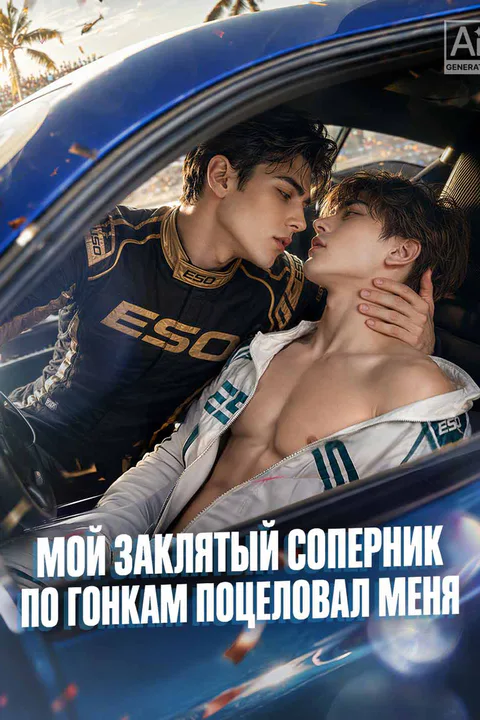 Постер «Мой заклятый соперник по гонкам поцеловал меня»