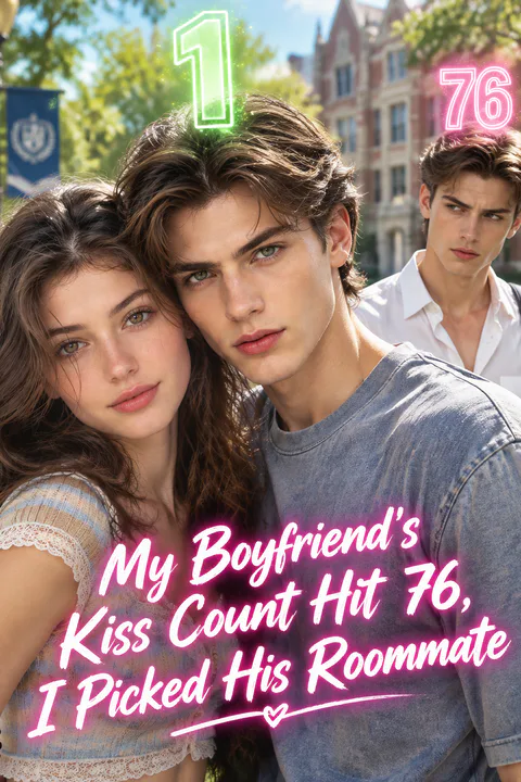 My Boyfriend's Kiss Count Hit 76，I Picked His Roommate poster