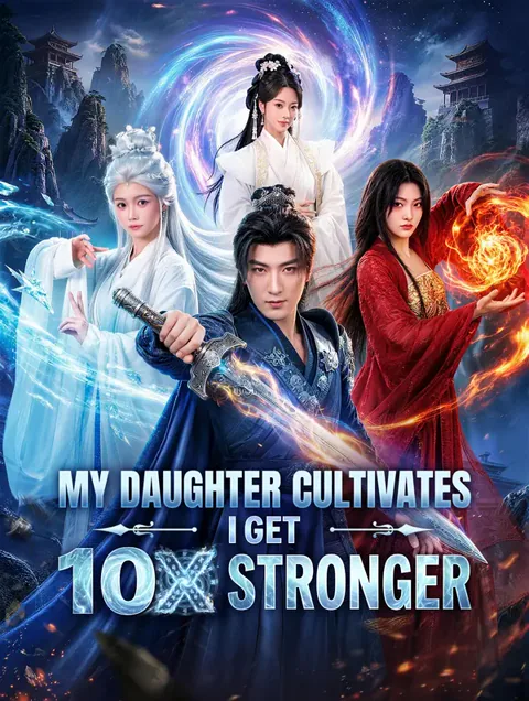 My Daughter Cultivates, I Get 10x Stronger poster