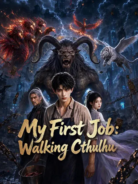My First Job: Walking Cthulhu poster