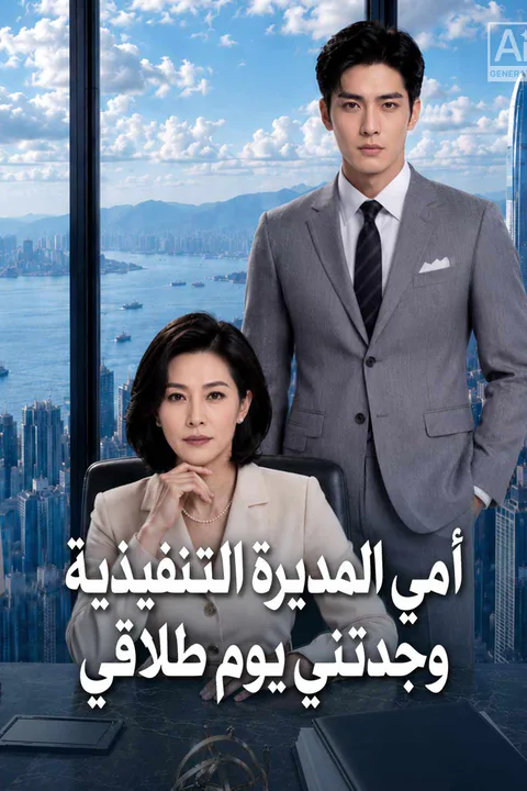 ملصق أمي المديرة التنفيذية وجدتني يوم طلاقي