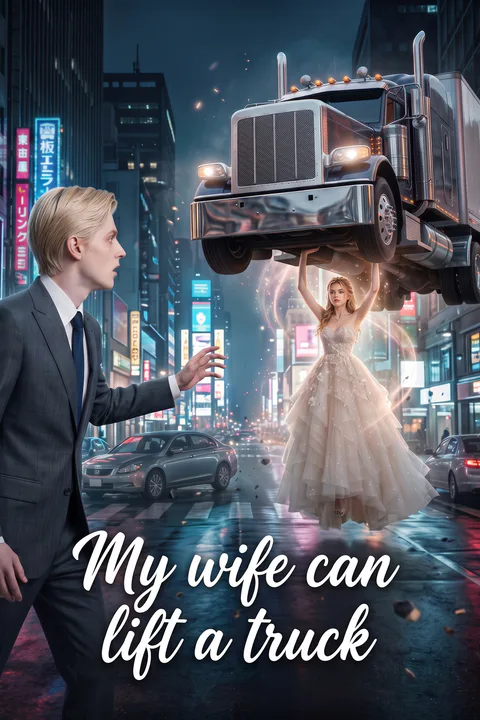 My wife can lift a truck poster