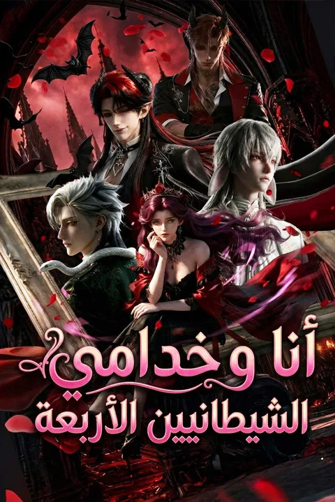 ملصق أنا وخدامي الشيطانيين الأربعة