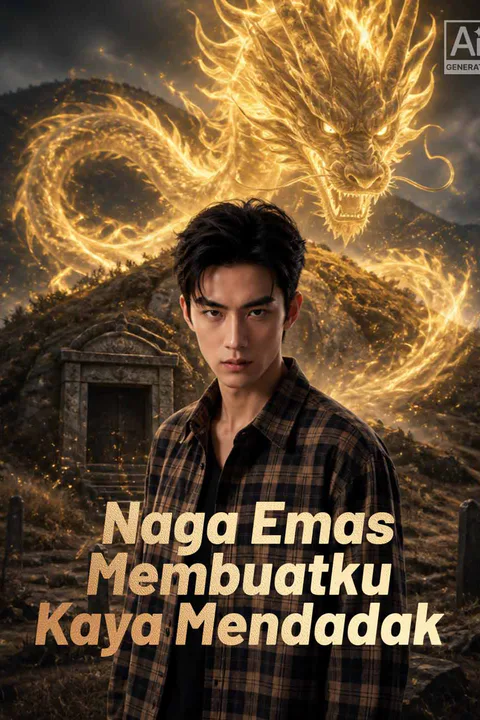 Poster Naga Emas Membuatku Kaya Mendadak
