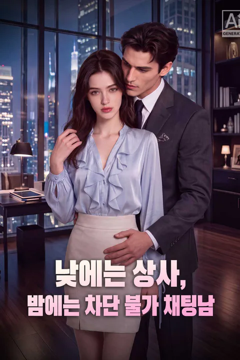 낮에는 상사, 밤에는 차단 불가 채팅남 포스터