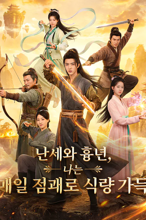 난세와 흉년, 나는 매일 점괘로 식량 가득 포스터