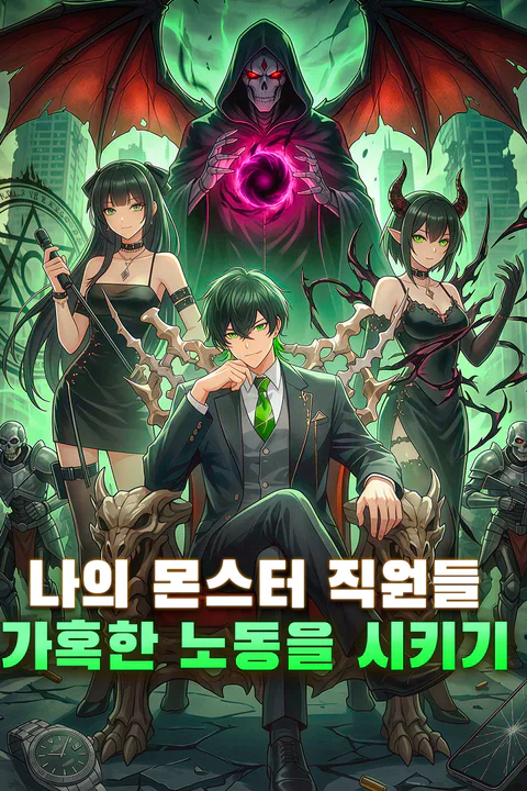 나의 몬스터 직원들 가혹한 노동을 시키기 포스터