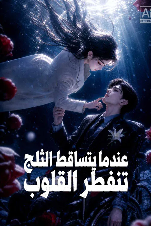 ملصق عندما يتساقط الثلج تنفطر القلوب
