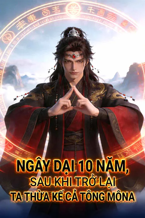 Poster Ngây Dại 10 Năm, Sau Khi Trở Lại Ta Thừa Kế Cả Tông Môn
