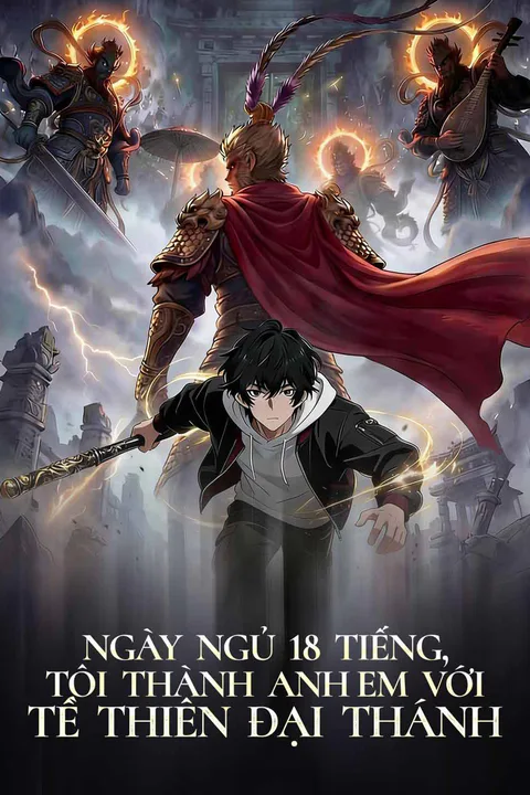 Poster Ngày ngủ 18 tiếng, tôi thành anh em với Tề Thiên Đại Thánh