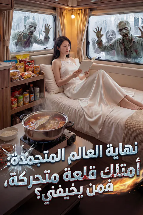 ملصق نهاية العالم المتجمدة: أمتلك قلعة متحركة، فمن يخيفني؟