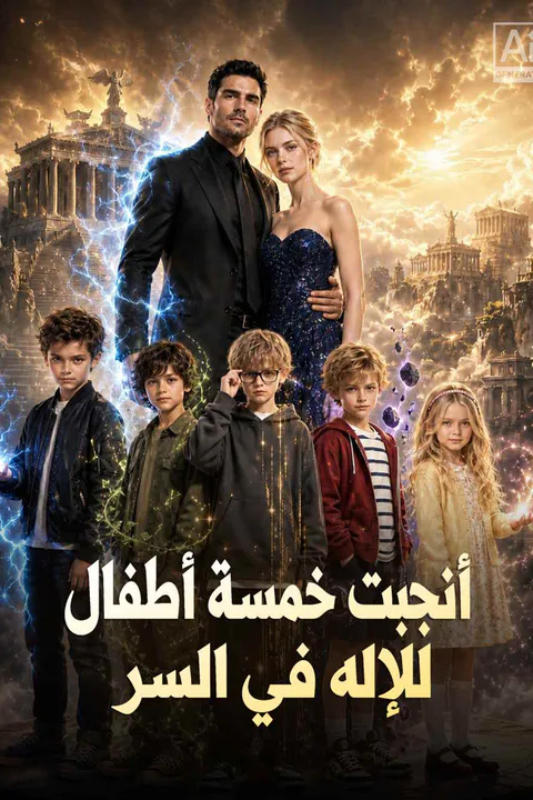 ملصق أنجبت خمسة أطفال للإله في السر