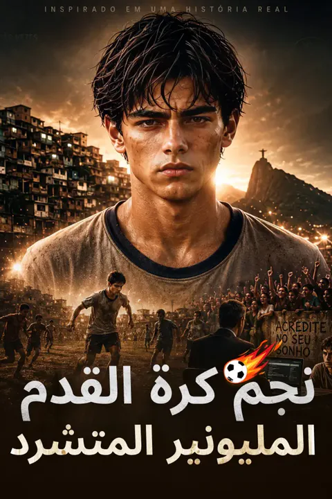 ملصق نجم كرة القدم المليونير المتشرد